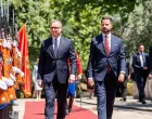 Podgorica, Crna Gora - 23. juni 2025: Predsjednik Republike Poljske Andrzej Duda boravi u zvaničnoj posjeti Crnoj Gori, na poziv predsjednika države Jakova Milatovića (Ured predsjednika Crne Gore - Anadolu Agency)/