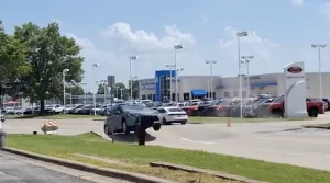 Automobil odletio u zrak nakon napucanja ceste/Facebook