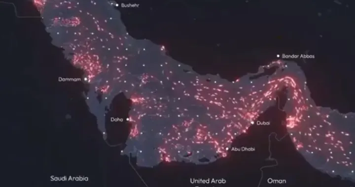 Promet kroz Hormuški moreuz/Screenshot/