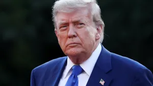 U.S. President Donald Trump arrives at a dinner for NATO heads of states and government hosted by Dutch King Willem-Alexander and Dutch Queen Maxima, on the sidelines of a NATO Summit, at Huis ten Bosch Palace in The Hague, Netherlands June 24, 2025. REUTERS/Christian Hartmann/Christian Hartmann