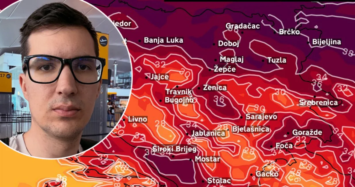 nedim sladić, prognoza, vrhunac toplotnog talasa/Lejla Sofradžija 