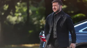 Ukraine's President Volodymyr Zelenskiy arrives at a dinner for NATO heads of states and government hosted by Dutch King Willem-Alexander and Dutch Queen Maxima, on the sidelines of a NATO Summit, at Huis ten Bosch Palace in The Hague, Netherlands June 24, 2025. REUTERS/Toby Melville/Toby Melville