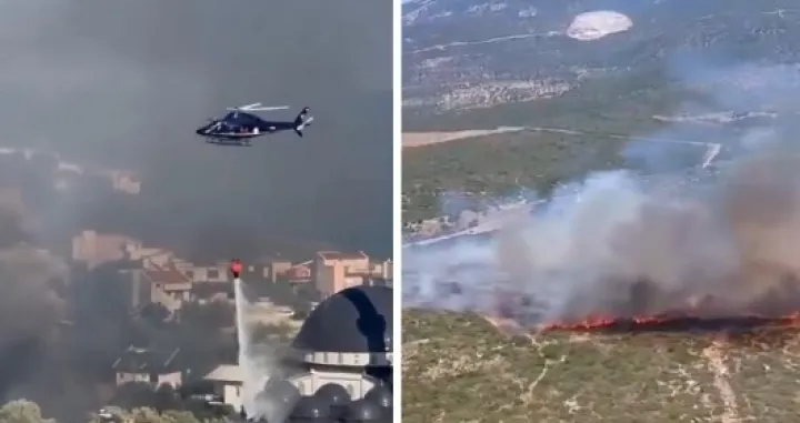 Izbili požari/Printscreen/X.com//