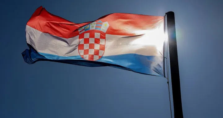 Hrvatska zastava ilustracija/