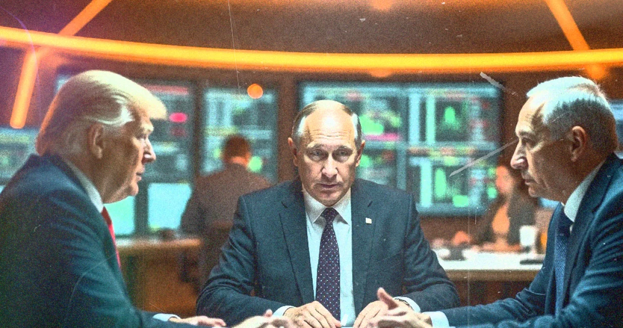 Vizual za kolumnu gojka berića, Svijetom vladaju luđaci/Benjamin Krnić