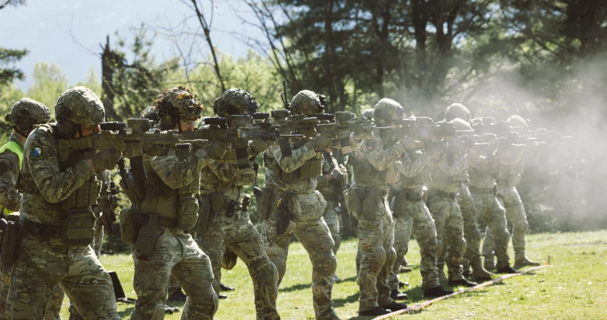 vježba, eufor, poligon, pazarić//