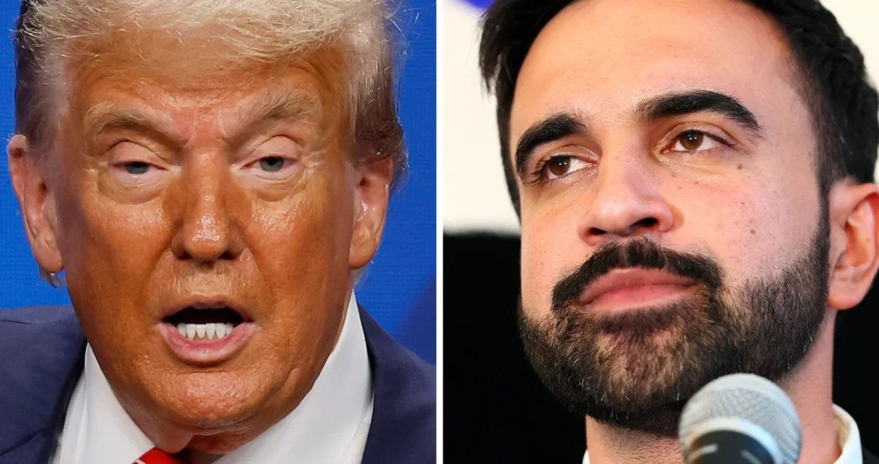 donald trump, zohran mamdani/Ilustracija