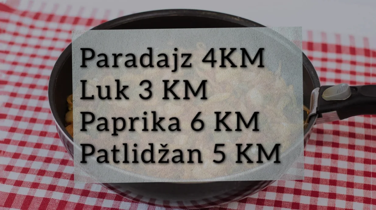 Cijene namirnica za sataraš/