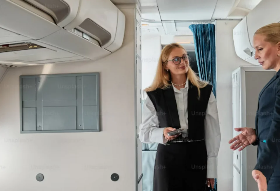 Stjuardesa ilustracija/