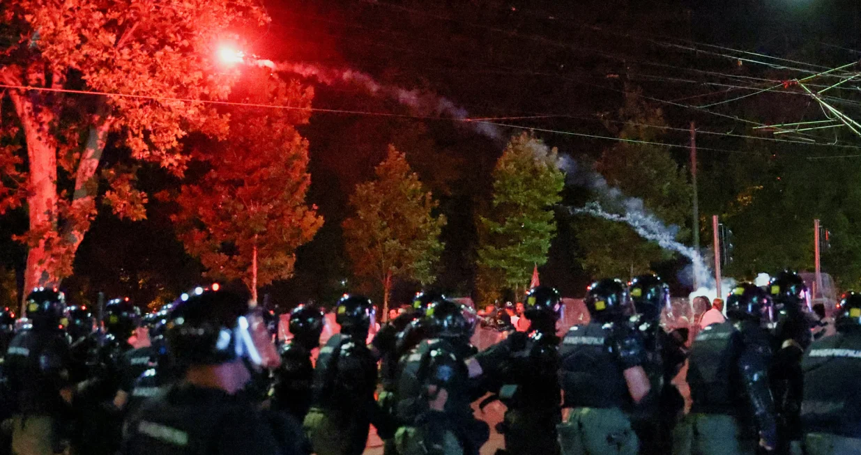 Večerašnji sukob policije i građana/Zorana Jevtic