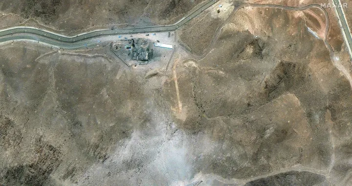 A satellite overview shows earthmoving at the Fordow Fuel Enrichment Facility,, following U.S. airstrikes amid the Iran-Israel conflict, near Qom, Iran, June 27, 2025. Maxar Technologies/Handout via REUTERS THIS IMAGE HAS BEEN SUPPLIED BY A THIRD PARTY. NO RESALES. NO ARCHIVES. MANDATORY CREDIT. DO NOT OBSCURE LOGO./Maxar Technologies