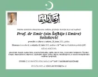Smrtovnica prof. dr. Emiru Solakoviću/