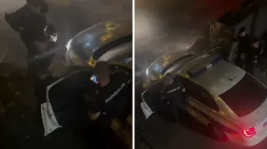 Policajci razgovaraju i hvale se kako su tukli građane/Studenti Fakulteta Za Mašinstvo I Građevinarstvo U Kraljevu