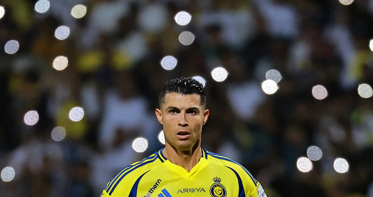 FILE PHOTO: Soccer Football - Saudi Pro League - Al Wehda v Al Nassr - King Abdul Aziz Stadium, Mecca, Saudi Arabia - February 25, 2025 Al Nassr's Cristiano Ronaldo reacts REUTERS/Stringer/File Photo