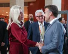 Željka Cvijanović i francuski predsjednik Emmanuel Macron, susret u Sevilli/Instagram