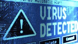 Kompjuterski virus, ilustracija/