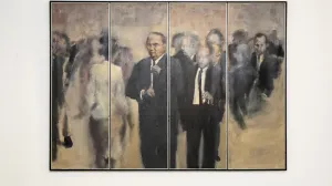 Foto © Mario KuceraPostav izlozbe Sjecanje na pobjedu - Trg marsala Tita 2025Galerija Forum Zagreb/