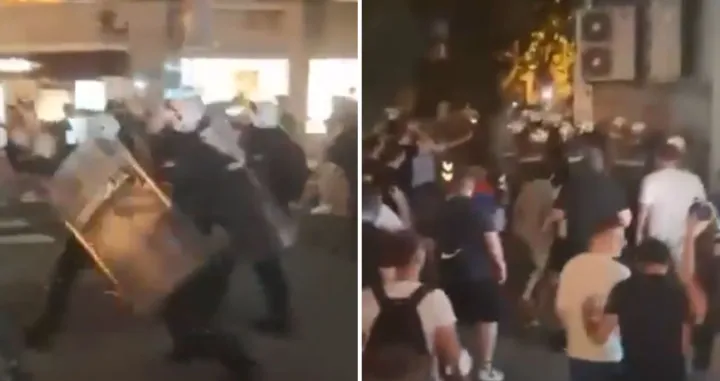 Sukob policije i demonstranata u Beogradu, studentski protesti, Srbija/Canva