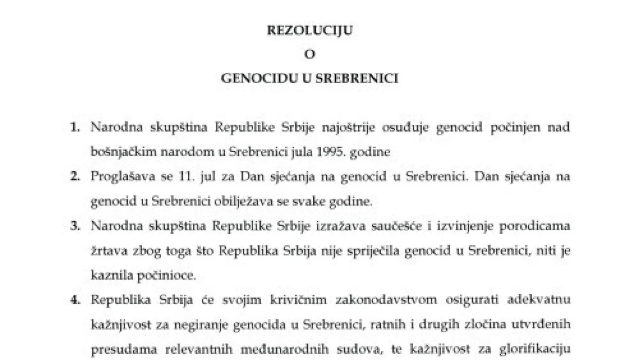 Prijedlog rezolucije/
