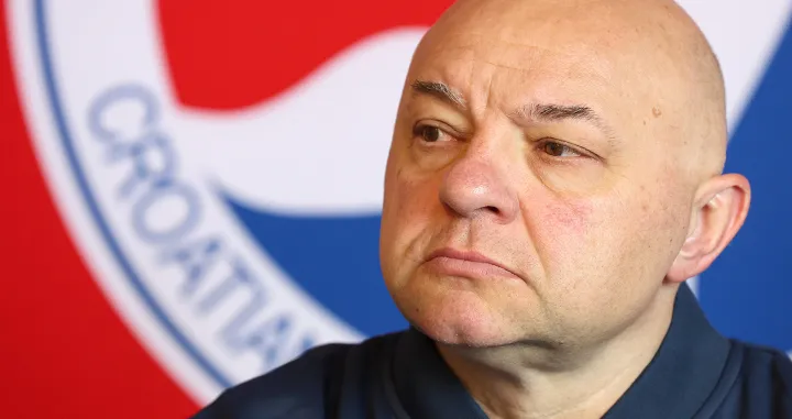 24.04.2023., Zagreb - Okupljanje i konferencija za medije hrvatske muske rukometne reprezentacije uoci posljednje dvije utakmice u kvalifikacijama za EP 2024. protiv Grcke i Belgije. Izbornik hrvatske muske seniorske reprezentacije Goran Perkovac, Boris Dvorsek, Marin Sipic, Filip Glavas. Photo: Goran Stanzl/PIXSELL