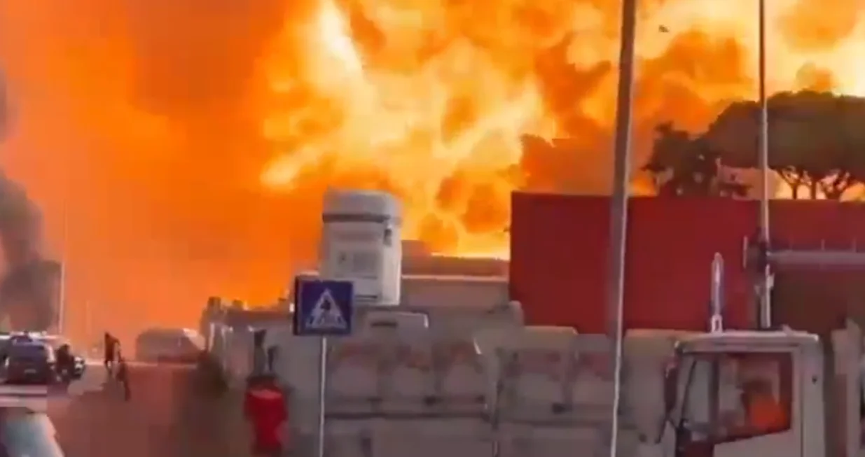 eksplozija u Rimu/Screenshot X