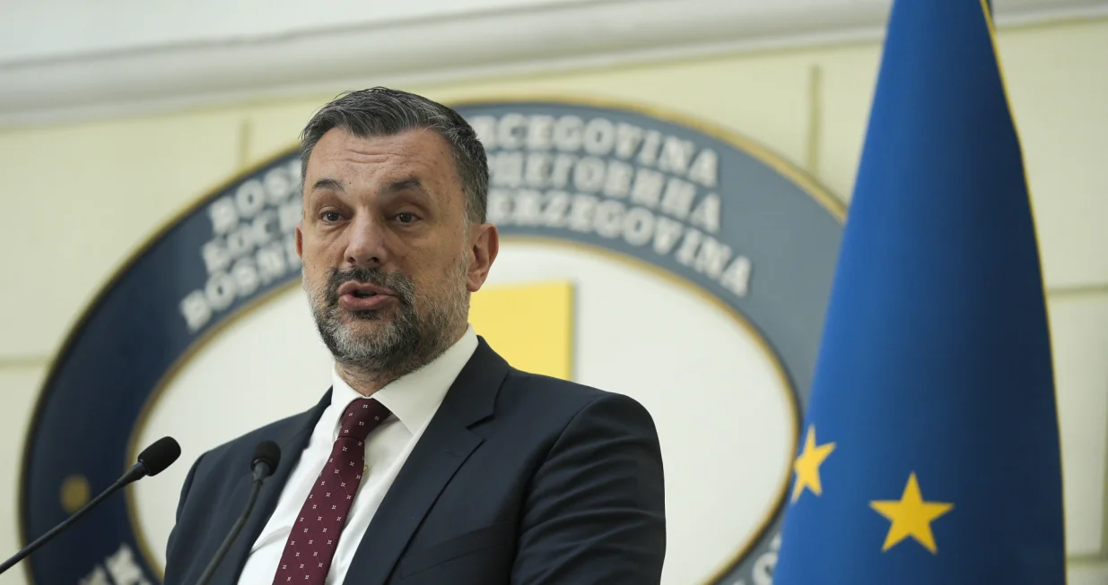 Konferencija za medije ministra vanjskih poslova BiH Elmedina Konakovića/Anadolija