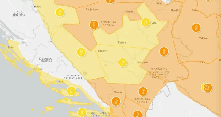 Visoke temeprature vladaju već od ranih jutarnjih sati/FHMZ/