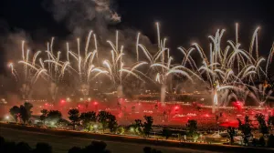 05.07.2025., Zagreb - Koncert Marka Perkovica Thompsona na Hipodromu.. Pogled s Prisavlja Photo: Emica Elvedji/PIXSELL/Emica Elvedji/pixsell