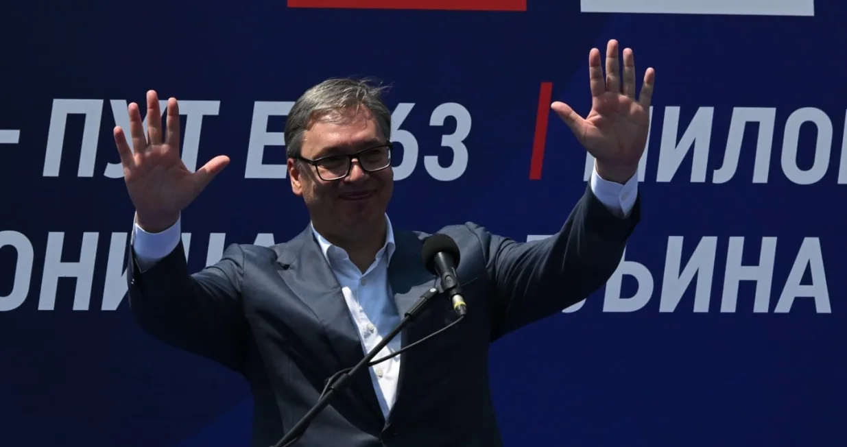 Predsjednik Srbije Aleksandar Vučić, otvaranje dijela autoputa kod Požege u centralnoj Srbiji/Facebook