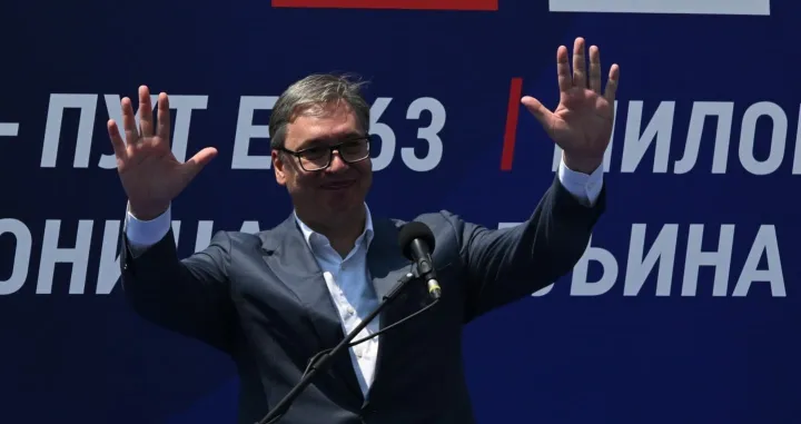 Predsjednik Srbije Aleksandar Vučić, otvaranje dijela autoputa kod Požege u centralnoj Srbiji/Facebook