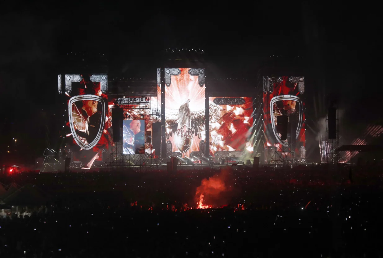ZAGREB, HRVATSKA - 5. JULI 2025. Marko Perković Thompson u subotu navečer održao je veliki koncert na zagrebačkom Hipodromu, kojemu je, prema dostupnim podacima, prisustvovalo oko pola miliona ljudi (Stipe Majic - Anadolu Agency)/