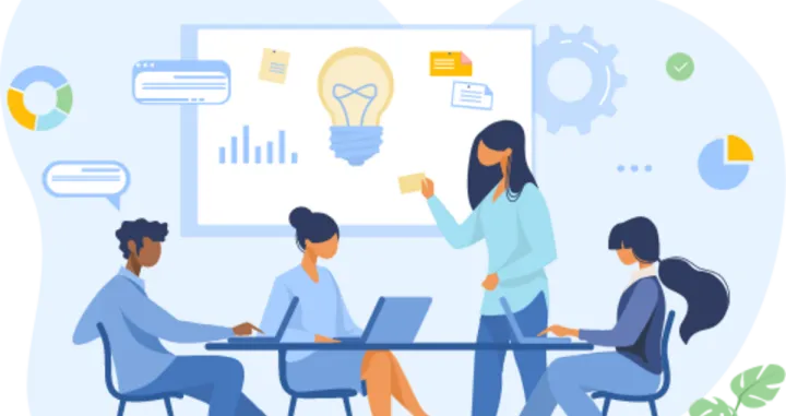 Biznis ideja ilustracija/