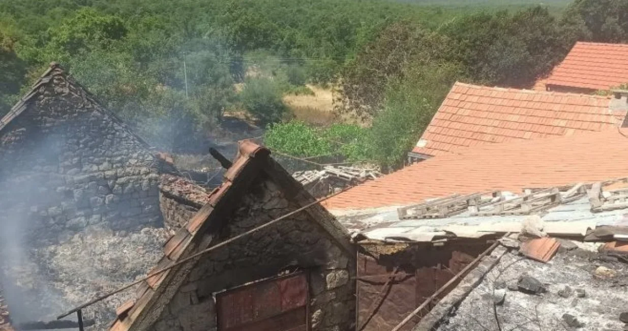 Požar kod Trebinja, izgorio objekat/Rtrs