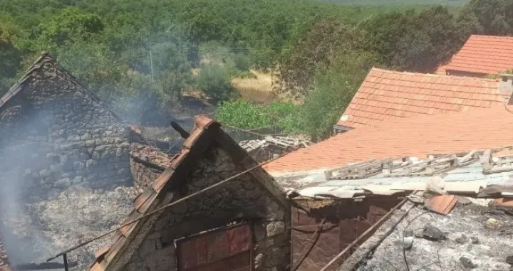 Požar kod Trebinja, izgorio objekat/Rtrs