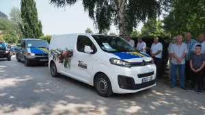 Visoko, ispraćaj tabuta sa srebreničkim žrtvama genocida u Potočare, 29. godišnjica, genocid u Srebrenici/Anadolija/