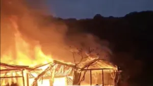 Požar na objektu "Sumer"/Crna Hronika