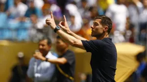 Soccer Football - FIFA Club World Cup - Group H - Real Madrid v Pachuca - Bank of America Stadium, Charlotte, North Carolina, U.S. - June 22, 2025 Real Madrid coach Xabi Alonso REUTERS/Susana Vera