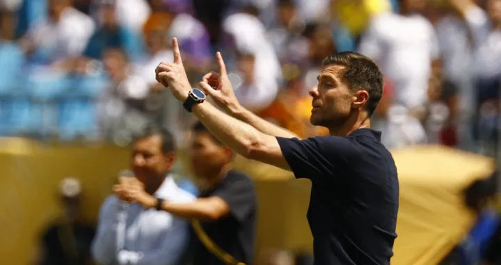 Soccer Football - FIFA Club World Cup - Group H - Real Madrid v Pachuca - Bank of America Stadium, Charlotte, North Carolina, U.S. - June 22, 2025 Real Madrid coach Xabi Alonso REUTERS/Susana Vera