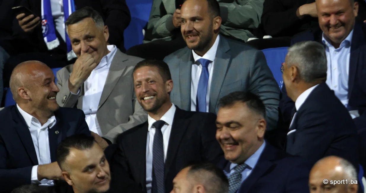 Čelnici Nogometnog saveza BiH na finalu Kupa BiH (FOTO: Sanel Konjhodžić/Sport1)