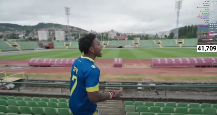 IShowSpeed na Koševu (FOTO: Screenshot)