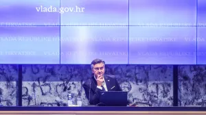 10.07.2025., Zagreb - U Nacionalnoj i sveucilisnoj knjiznici odrzana 106. sjednica Vlade Republike Hrvatske. predsjednik Vlade RH Andrej Plenkovic Photo: Slavko Midzor/PIXSELL/Slavko Midzor/pixsell