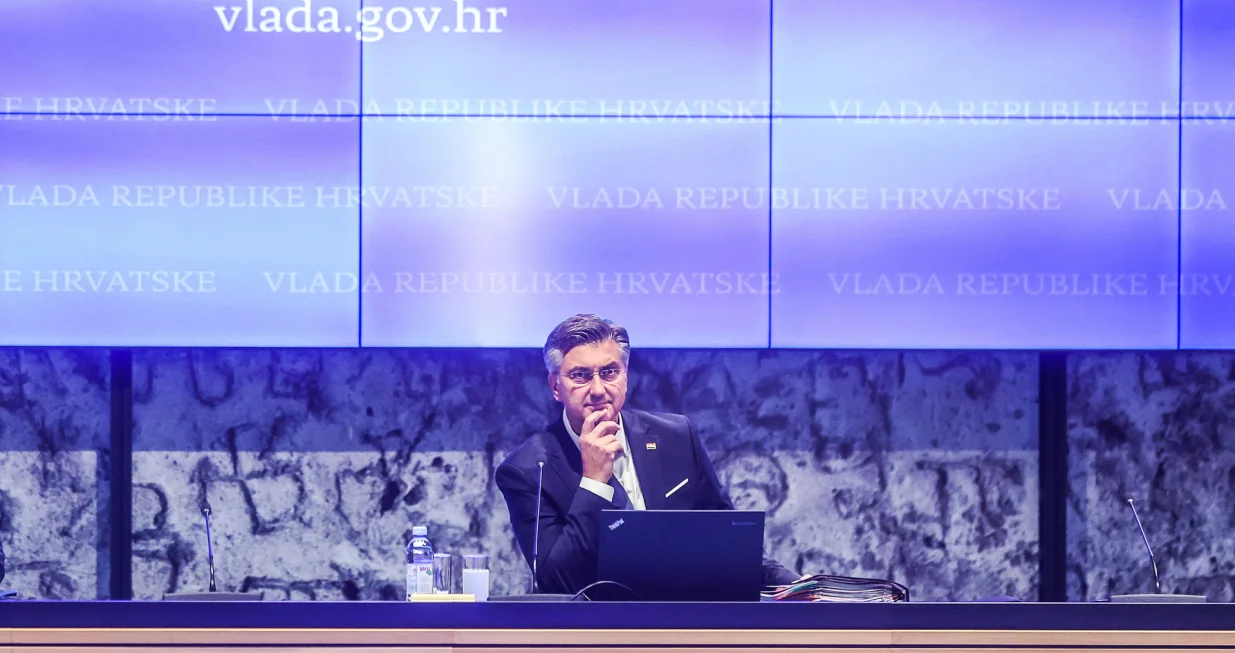 10.07.2025., Zagreb - U Nacionalnoj i sveucilisnoj knjiznici odrzana 106. sjednica Vlade Republike Hrvatske. predsjednik Vlade RH Andrej Plenkovic Photo: Slavko Midzor/PIXSELL/Slavko Midzor/pixsell