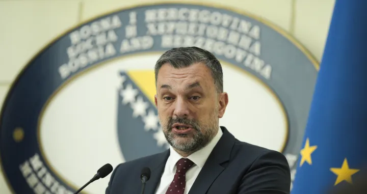 Konferencija za medije ministra vanjskih poslova BiH Elmedina Konakovića/Anadolija