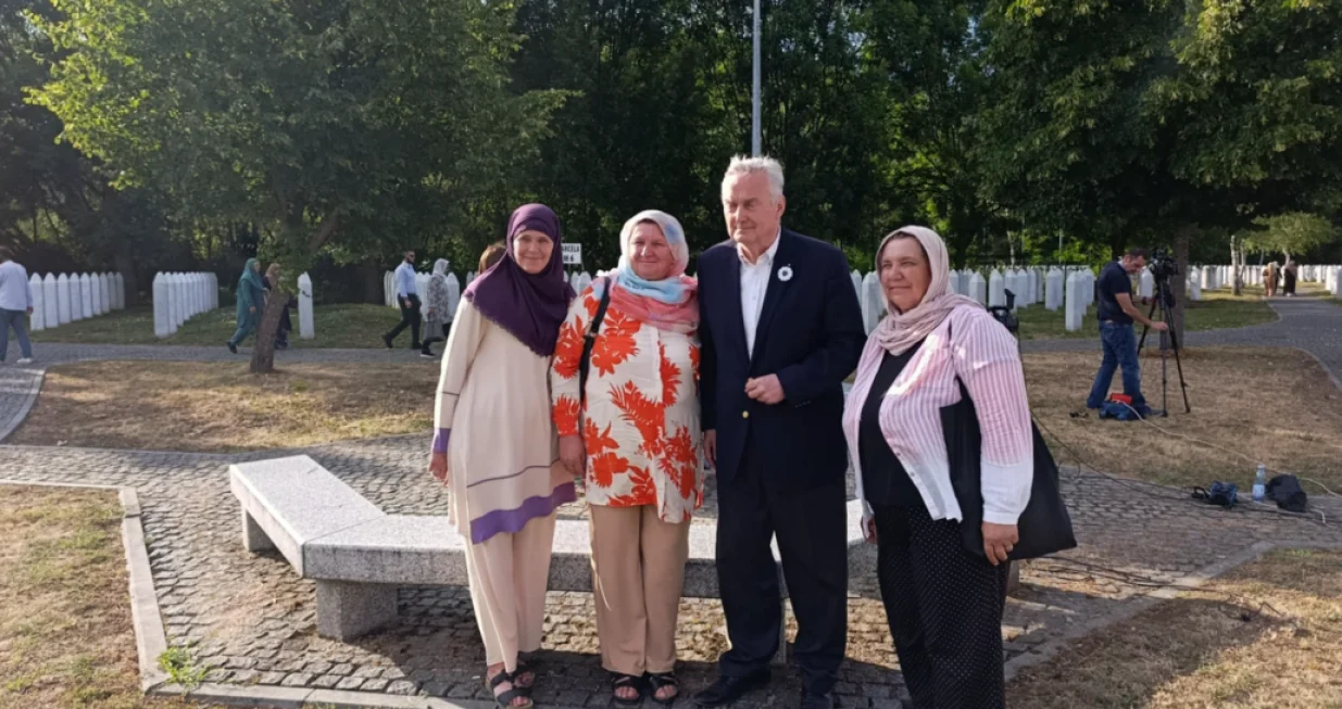 Zlatko Lagumdžija, ambasador BiH pri UN-u u Srebrenici, MC Srebrenica Potočari/Edin Barimac