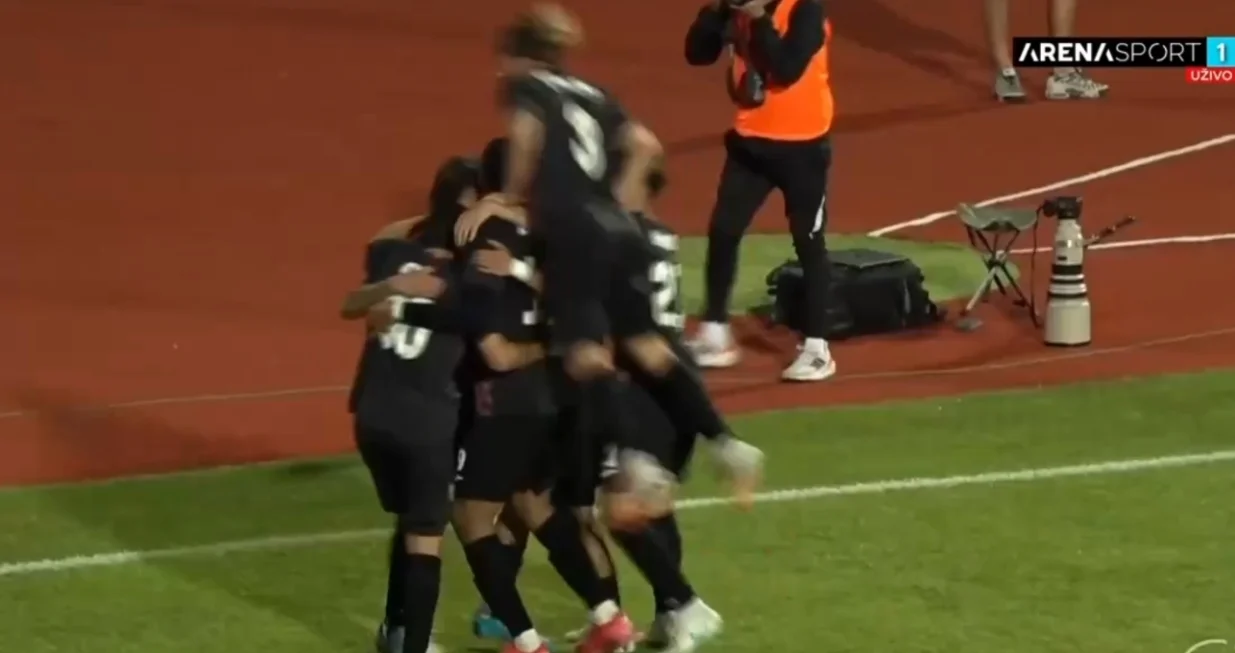 Veliko slavlje gostiju (FOTO: Screenshot - Arena Sport)