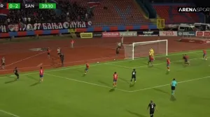 Santa Coloma je stigla i do trećeg pogotka (FOTO: Screenshot - Arena Sport TV)
