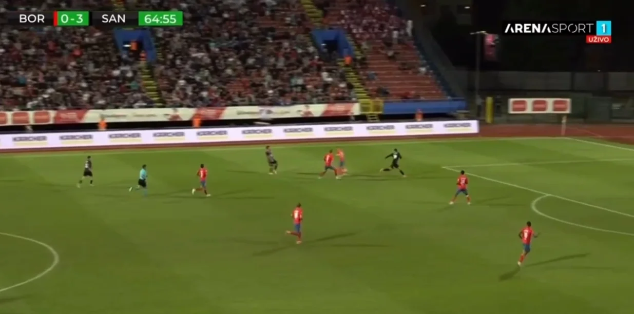 Leon je postigao četvrti pogodak za Santa Colomu (FOTO: Screenshot - Arena Sport TV)