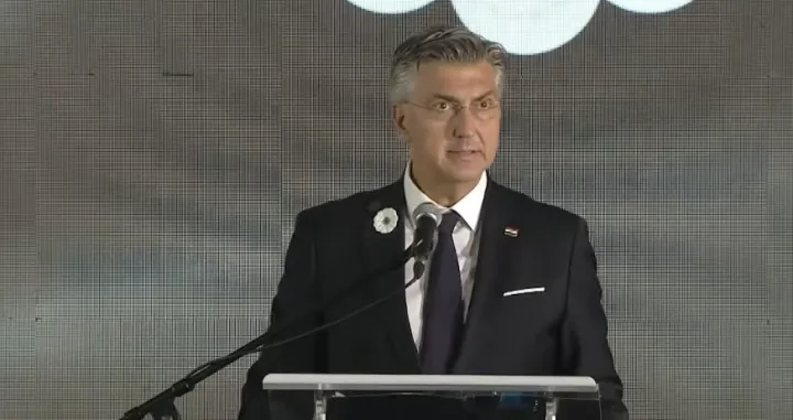 andrej plenković, 30. godišnjica genocida u srebrenici/Screenshot