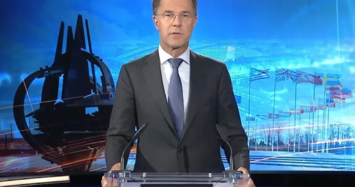 Obraćanje Marka Ruttea/Screenshot