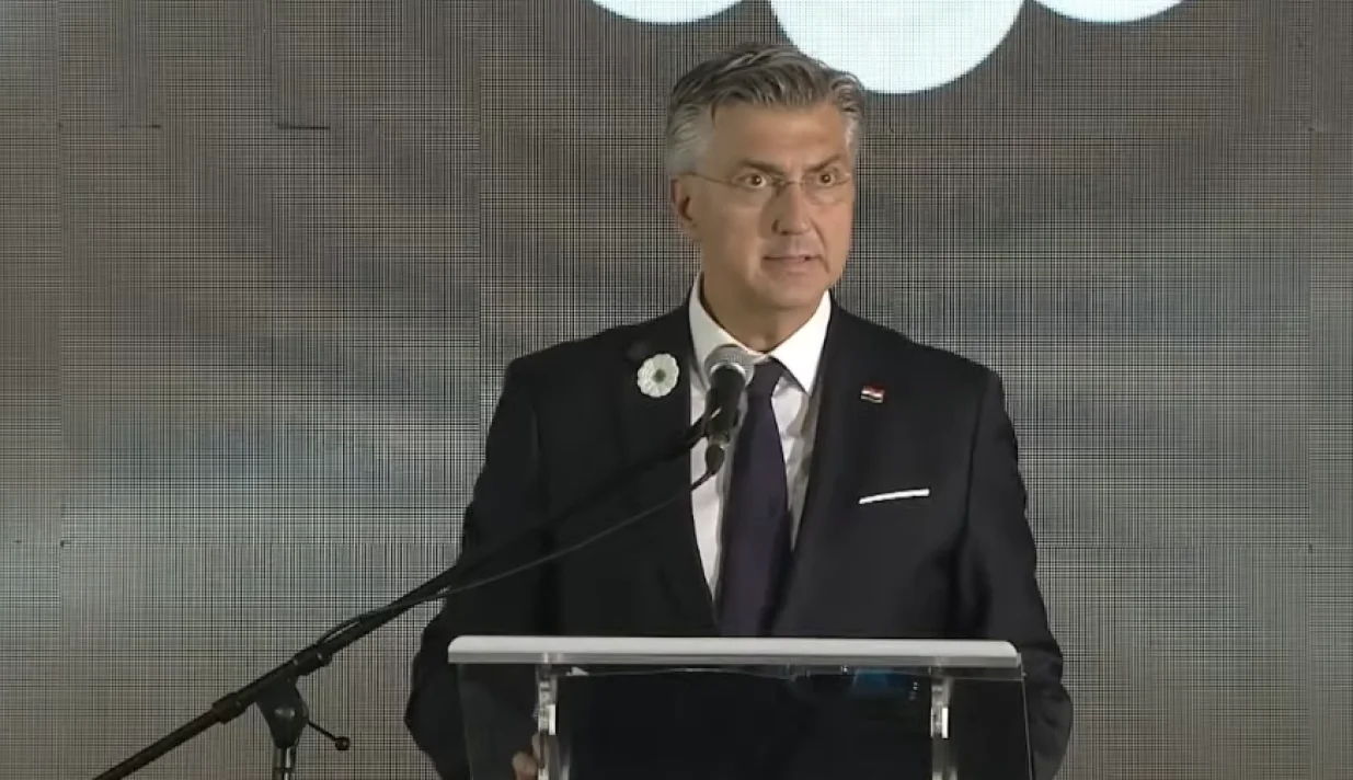 andrej plenković, 30. godišnjica genocida u srebrenici/Screenshot